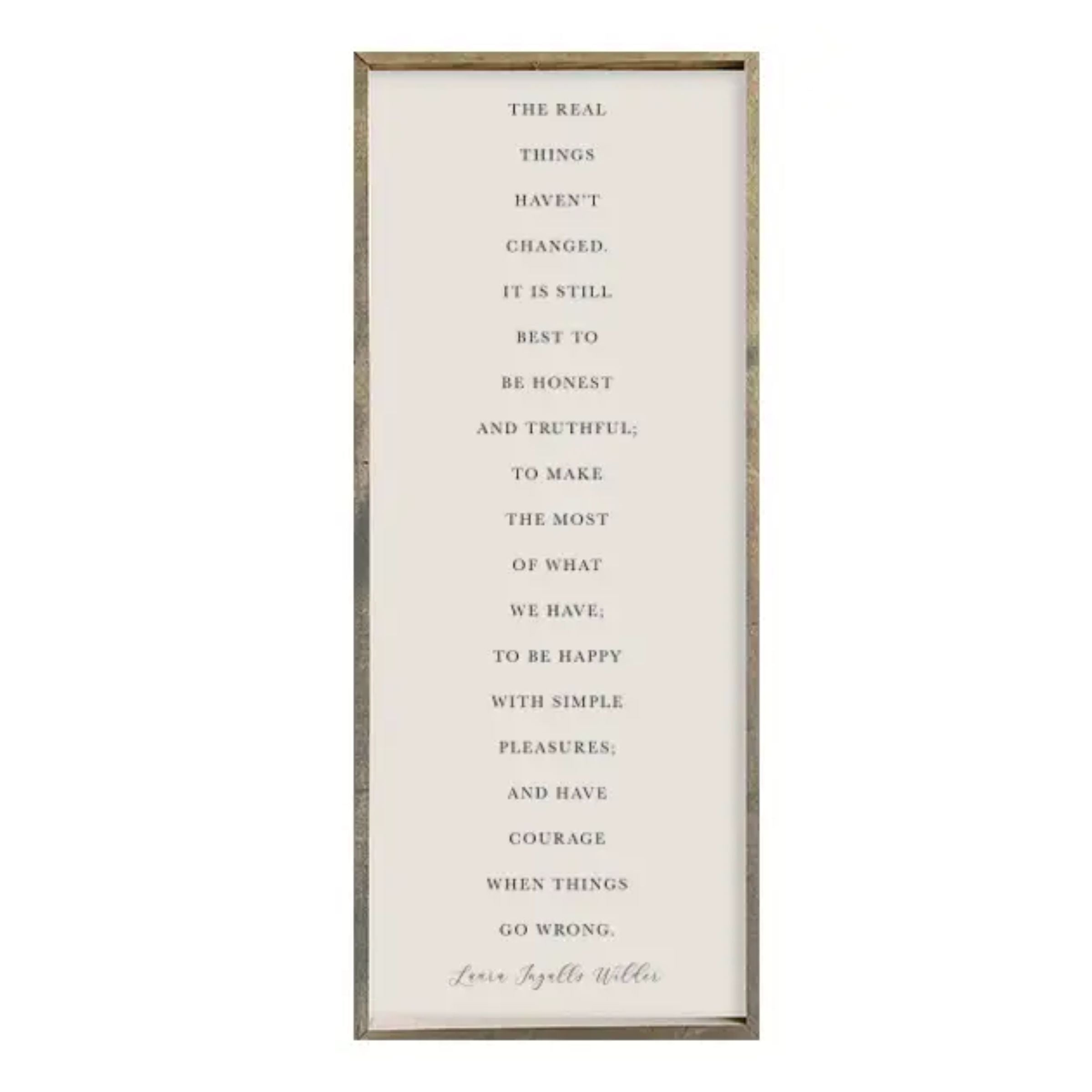 The Real Things Sign