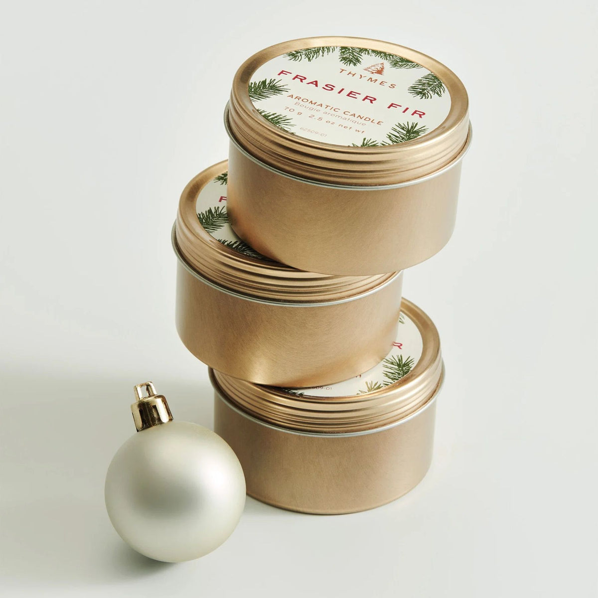 Frasier Fir Gold Candle Tin