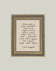 To Be Kind Framed Vintage Print