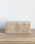 Travertine Lidded Box