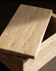 Travertine Lidded Box
