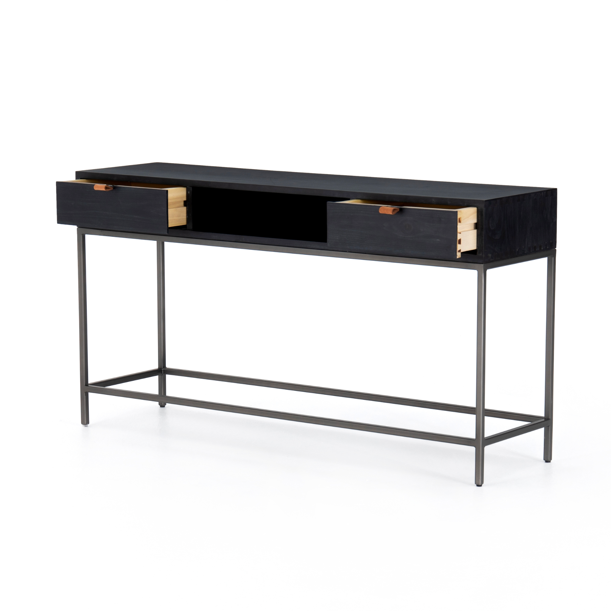 Trevor Console Table - Black Wash