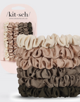 Ultra Petite Satin Scrunchie | Eucalyptus