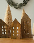 Wooden Winter House Set