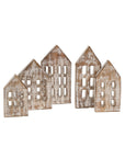 Wooden Winter House Set