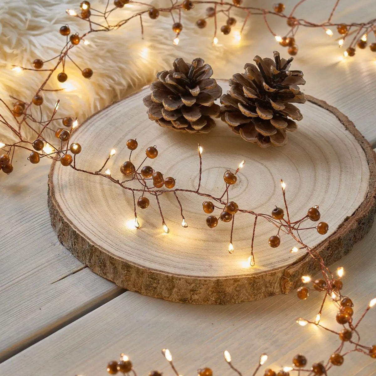 Woodland Berry Garland Lights