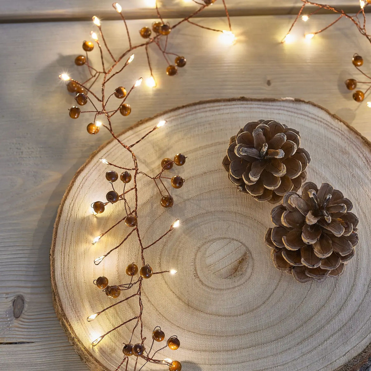 Woodland Berry Garland Lights