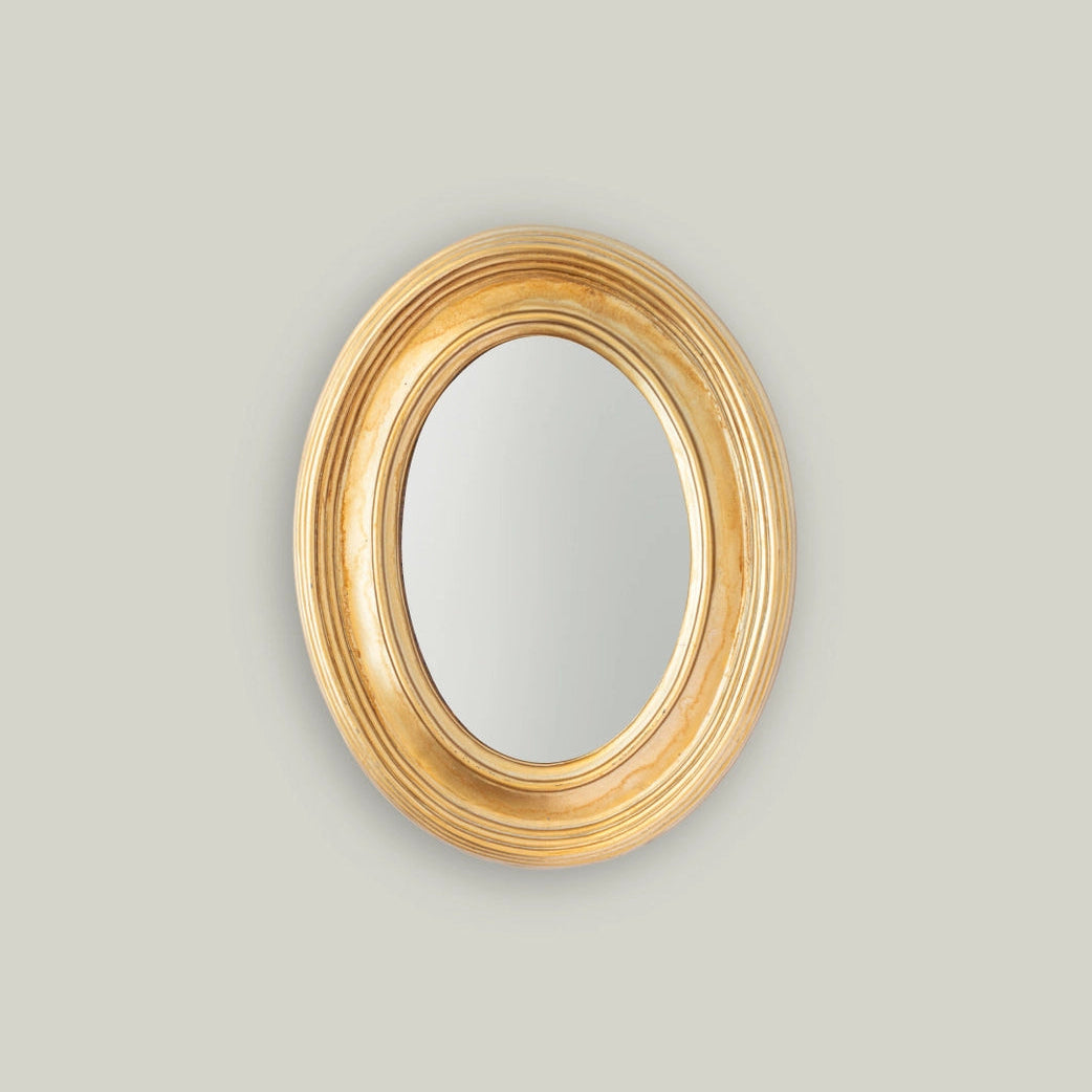Gold Oval Mirror