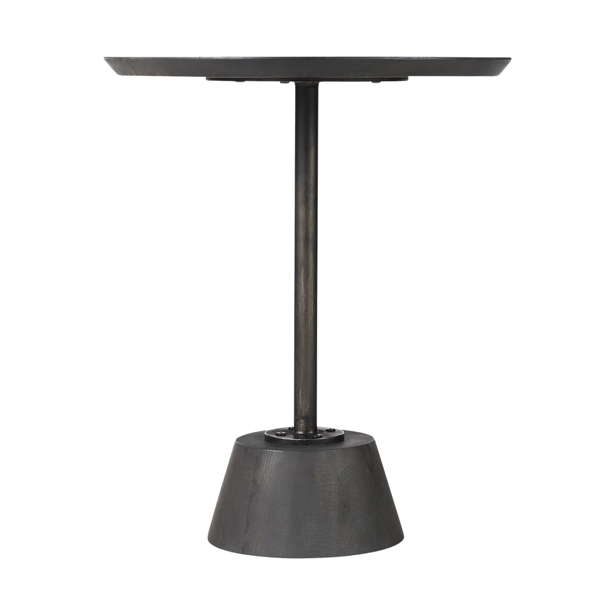 Margot Pedestal Table - Charcoal