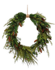 Faux Mixed Cedar Wreath